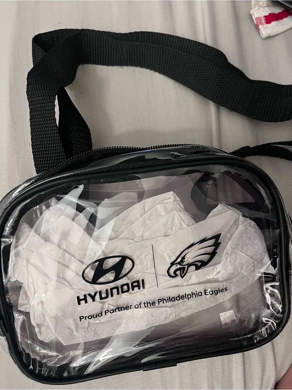 NWOT Hyundai NFL Philadelphia Eagles Clear Stadium Crossbody Bag